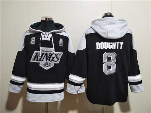 Men's Los Angeles Kings #8 Drew Doughty Black Ageless Must-Have Lace-Up Pullover Hoodie,We sell and wholesale Men's Los Angeles Kings #8 Drew Doughty Black Ageless Must-Have Lace-Up Pullover Hoodie on line form chian!